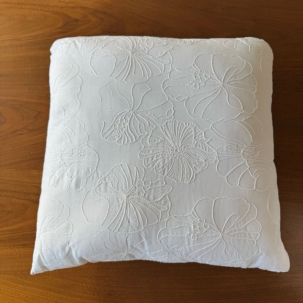 Vintage Miami Florida Handkerchief Pillow Shabby Chic Retro Tropical Decor
